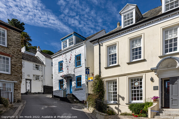 Customs House Hill, Fowey Picture Board by Jim Monk