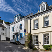 Buy canvas prints of Customs House Hill, Fowey by Jim Monk