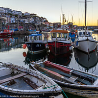 Buy canvas prints of Mevagissey Dawn by Jim Monk