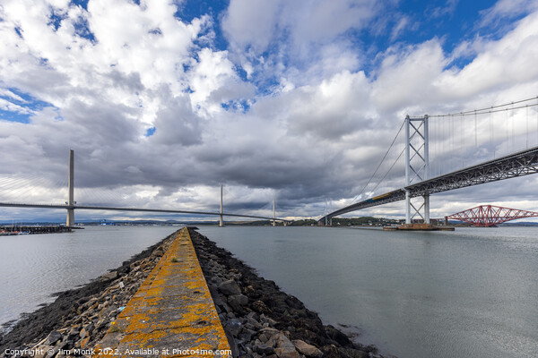 The Bridges over the Forth, Scotland Picture Board by Jim Monk