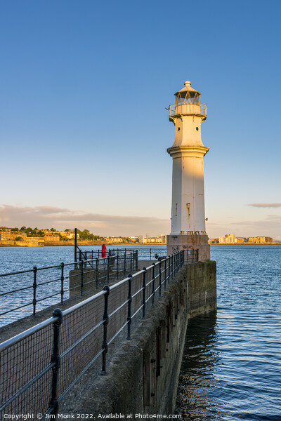 Newhaven Lighthouse, Edinburgh Picture Board by Jim Monk