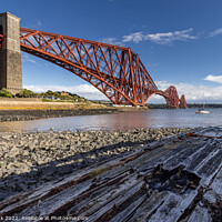 Buy canvas prints of Forth Rail Bridge from North Queensferry by Jim Monk