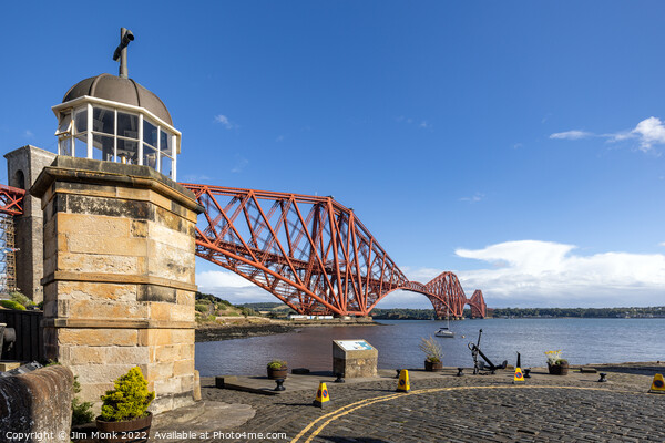 North Queensferry Harbour Light Tower Picture Board by Jim Monk
