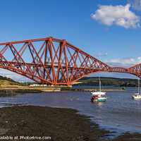 Buy canvas prints of North Queensferry and the Forth Rail Bridge by Jim Monk