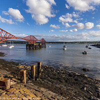 Buy canvas prints of North Queensferry Harbour, Scotland by Jim Monk