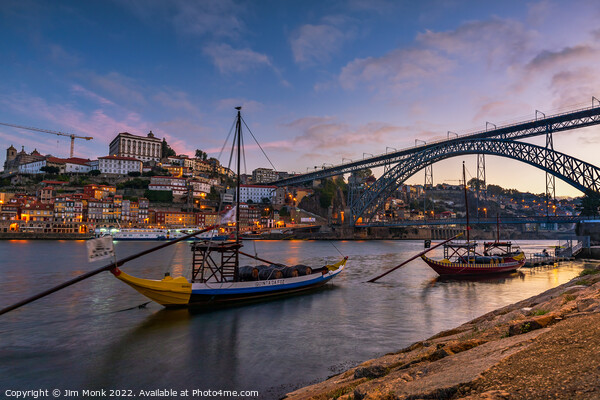 Banks of the Douro river in Porto Picture Board by Jim Monk