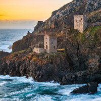 Buy canvas prints of Botallack Mine Sunset, Cornwall by Jim Monk