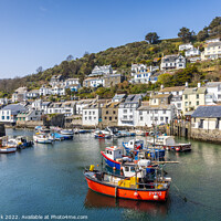 Buy canvas prints of The fishing village of Polperro, Cornwall by Jim Monk