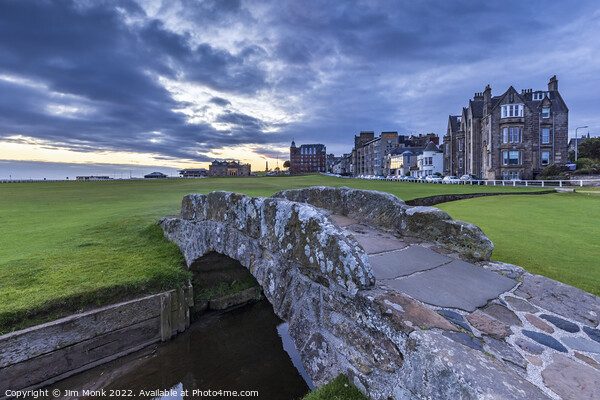 The Swilken Bridge at St Andrews Picture Board by Jim Monk
