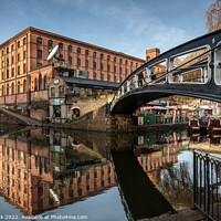 Buy canvas prints of Camden Lock Reflections by Jim Monk