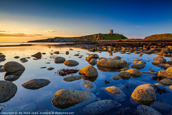 Dunstanburgh Castle, Northumberland Picture Board by Jim Monk