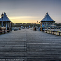 Buy canvas prints of Garth Pier Sunset, Bangor by Jim Monk