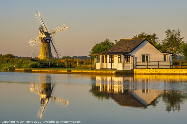 St Benet's Level Drainage Mill Picture Board by Jim Monk