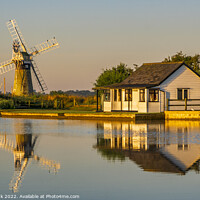 Buy canvas prints of St Benet's Level Drainage Mill by Jim Monk