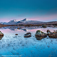 Buy canvas prints of Lochan na h-Achlaise, Rannoch Moor by Jim Monk