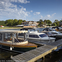 Buy canvas prints of Henley on Thames Moorings by Jim Monk