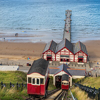 Buy canvas prints of Saltburn Cliff Tramway by Jim Monk