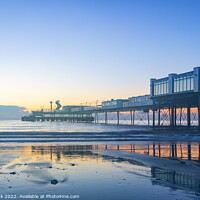 Buy canvas prints of Sandown Pier Sunrise, Isle of Wight by Jim Monk