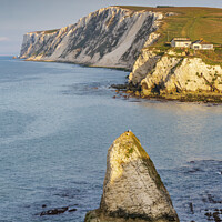 Buy canvas prints of Stag Rock, Freshwater Bay by Jim Monk