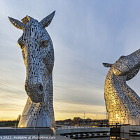Buy canvas prints of The Kelpies by Jim Monk