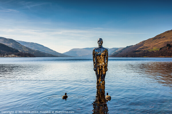 Mirror Man on Loch Earn Picture Board by Jim Monk