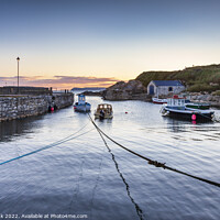 Buy canvas prints of Sunrise at Ballintoy Harbour  by Jim Monk