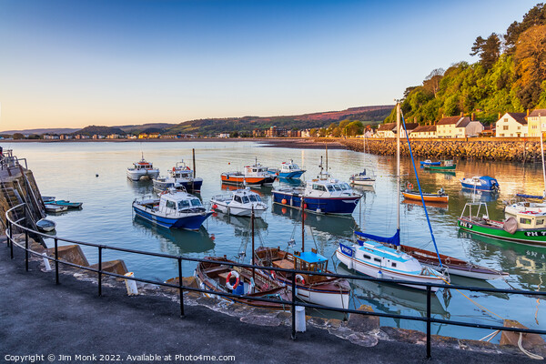 Daybreak at Minehead Harbour Picture Board by Jim Monk