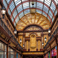Buy canvas prints of Newcastle's Central Arcade by Jim Monk