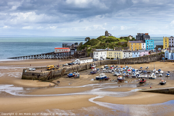  North Beach and Harbour, Tenby Picture Board by Jim Monk