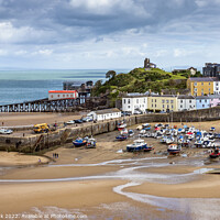 Buy canvas prints of  North Beach and Harbour, Tenby by Jim Monk