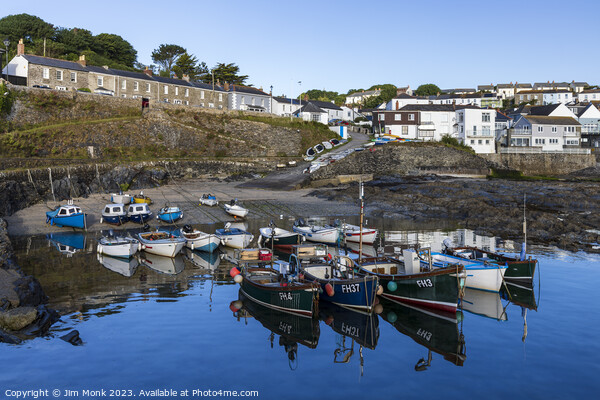 Portscatho Harbour Picture Board by Jim Monk