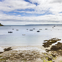 Buy canvas prints of Tavern Beach View, St Mawes by Jim Monk
