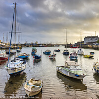Buy canvas prints of Brixham Harbour sunrise by Jim Monk