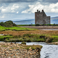 Buy canvas prints of Lochranza Castle, Isle of Arran by Jim Monk