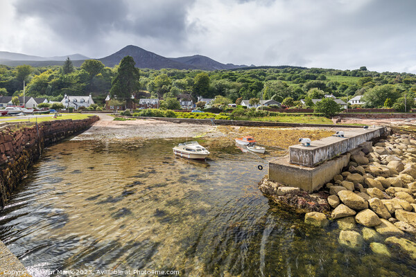 Sheep Harbour Cleats, Isle of Arran Picture Board by Jim Monk