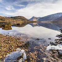 Buy canvas prints of Glen Etive Reflections by Jim Monk