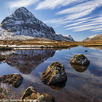 Buy canvas prints of Buachaille Etive Mor Reflections by Jim Monk