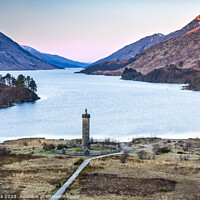 Buy canvas prints of The Glenfinnan Monument at Loch Shiel by Jim Monk