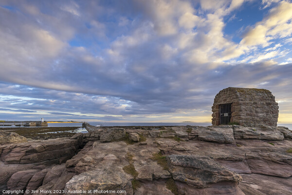 The Powder House at Seahouses Picture Board by Jim Monk