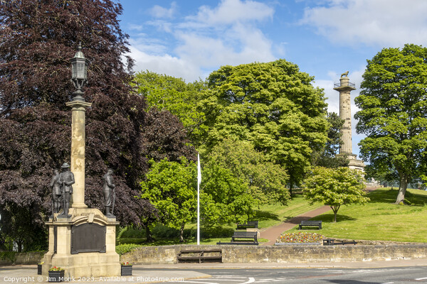 The War Memorial at Alnwick Picture Board by Jim Monk