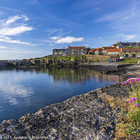 Buy canvas prints of Craster Harbour, Northumberland by Jim Monk