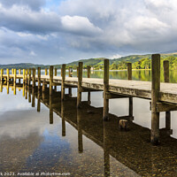 Buy canvas prints of Monk Coniston Jetty by Jim Monk