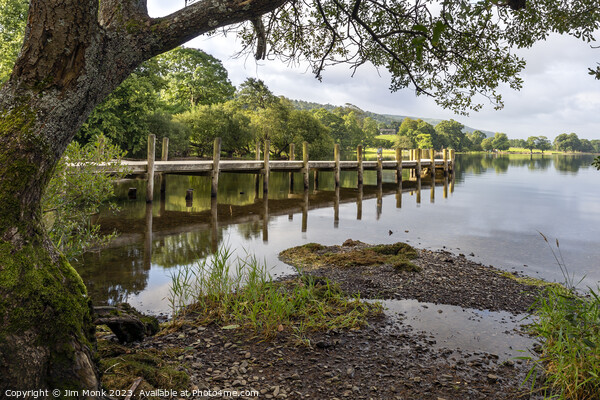 Monk Coniston Jetty, Coniston Water Picture Board by Jim Monk