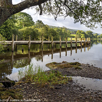 Buy canvas prints of Monk Coniston Jetty, Coniston Water by Jim Monk