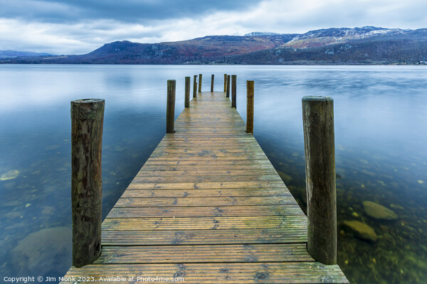 Derwent Water Jetty, Lake District Picture Board by Jim Monk