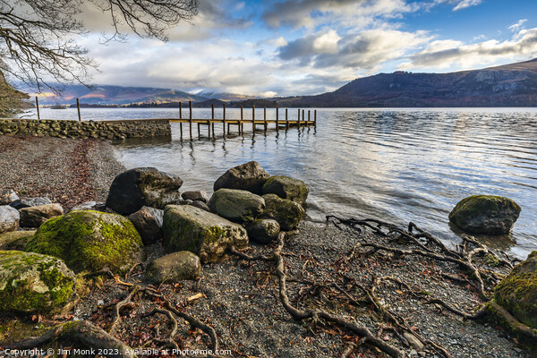 Hawes End Jetty, Derwent Water Picture Board by Jim Monk