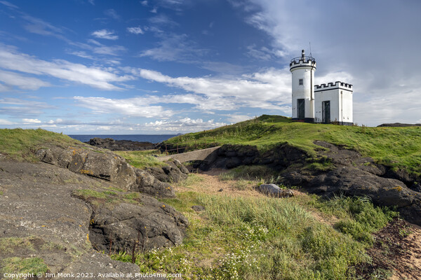 Elie Ness Lighthouse Picture Board by Jim Monk