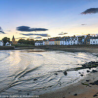 Buy canvas prints of Sunset over Anstruther by Jim Monk