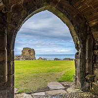 Buy canvas prints of St Andrews Castle Archway by Jim Monk