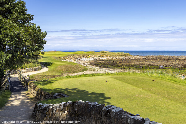 The wonderful 15th, Kingsbarns Golf Links Picture Board by Jim Monk